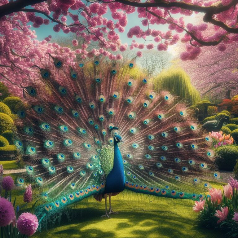 How Peacocks Maintain Their Plumage