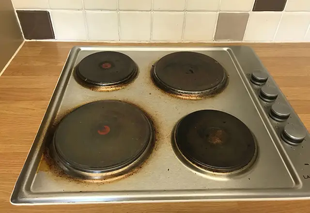 oven cleaning services in Leatherhead - Before cleaning 2